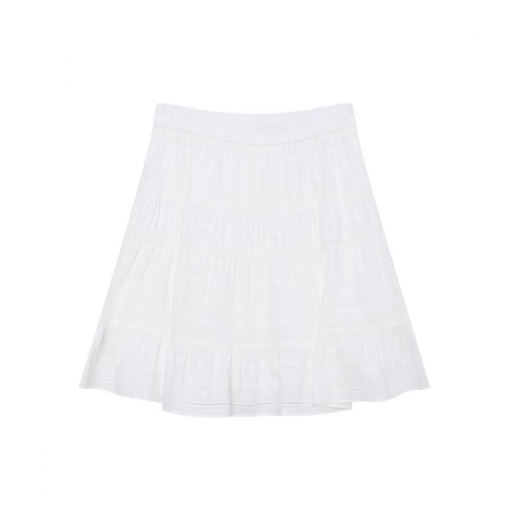 [ヘッジスレディース] 25SS ミニフレアスカートアイボリー HSSK5BS17IV