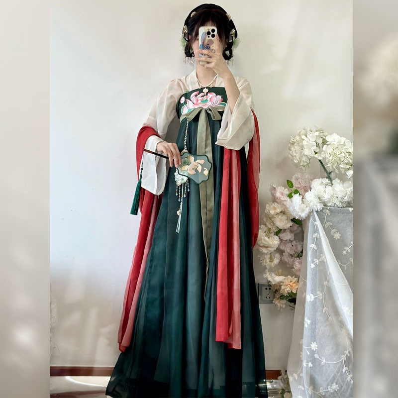 唐装漢服 チャイナドレス 仮装 漢服 コスプレ 中華服 古時代 チャイナ風 ワンピース 普段着 唐服 仙女 唐装 漢服 漢服仙女 中国古風 中華服 チャイナ服 チャイナドレスコスプレ 刺繍 女性 ロ