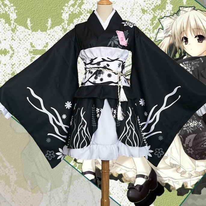 縁空穹妹夏祭り着物浴衣ローリ萌え系コスプレ衣装