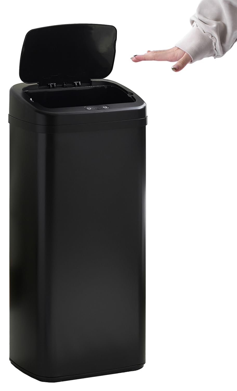 Kennkari 大容量45L 全自動開閉式 ゴミ箱 センサー付き おしゃれ 45リットル 蓋付き ごみばこ スリム ステンレス キッチン 生ゴミ ゴミ箱 防水 密閉 ふたつきゴミ箱 スマート ごみ箱