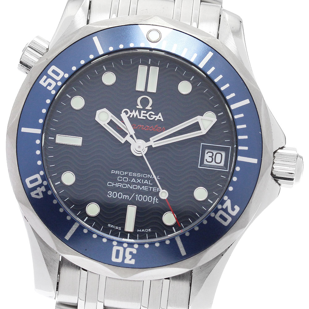 オメガ OMEGA 2222.80 シーマスター300 デイト コーアクシャル 自動巻き ボーイズ 良品 _895437【中古】