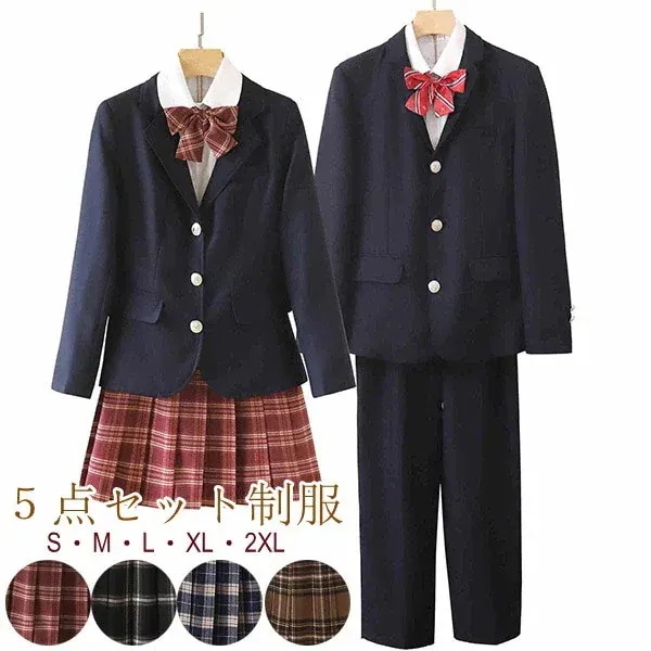 卒業式スーツ 女の子 男の子 子供服 5点セット ゆったりサイズ フォーマルスーツ 卒業式スーツ 女児 ジュニアスーツ 子供スーツ 小学生 卒業式服 結婚式 お受験 発表会 S M L XL 2XLd