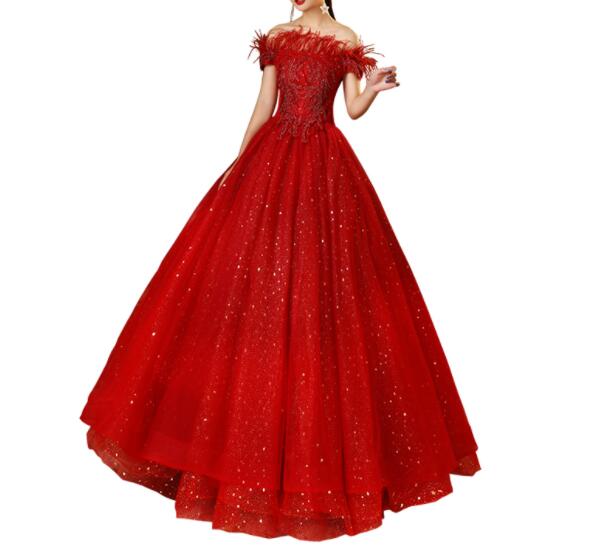 オフショルダー　イブニングドレス　美品　パーティー　カラードレス　結婚式　演出　ウェディング　披露宴