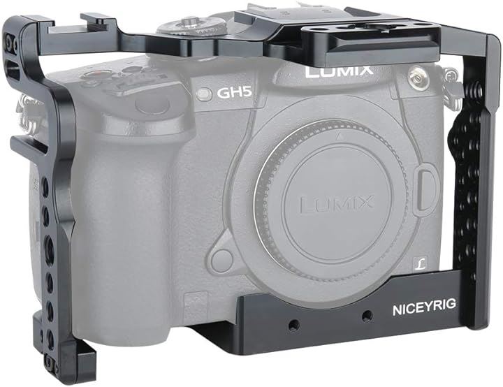 カメラケージ Panasonic Lumix GH5M2 / GH5II GH5S/ 専用 拡張カメラケージ拡張撮影設備 アクセサリー 滑り止ゴム付き 軽量( GH5 ケージ-191)