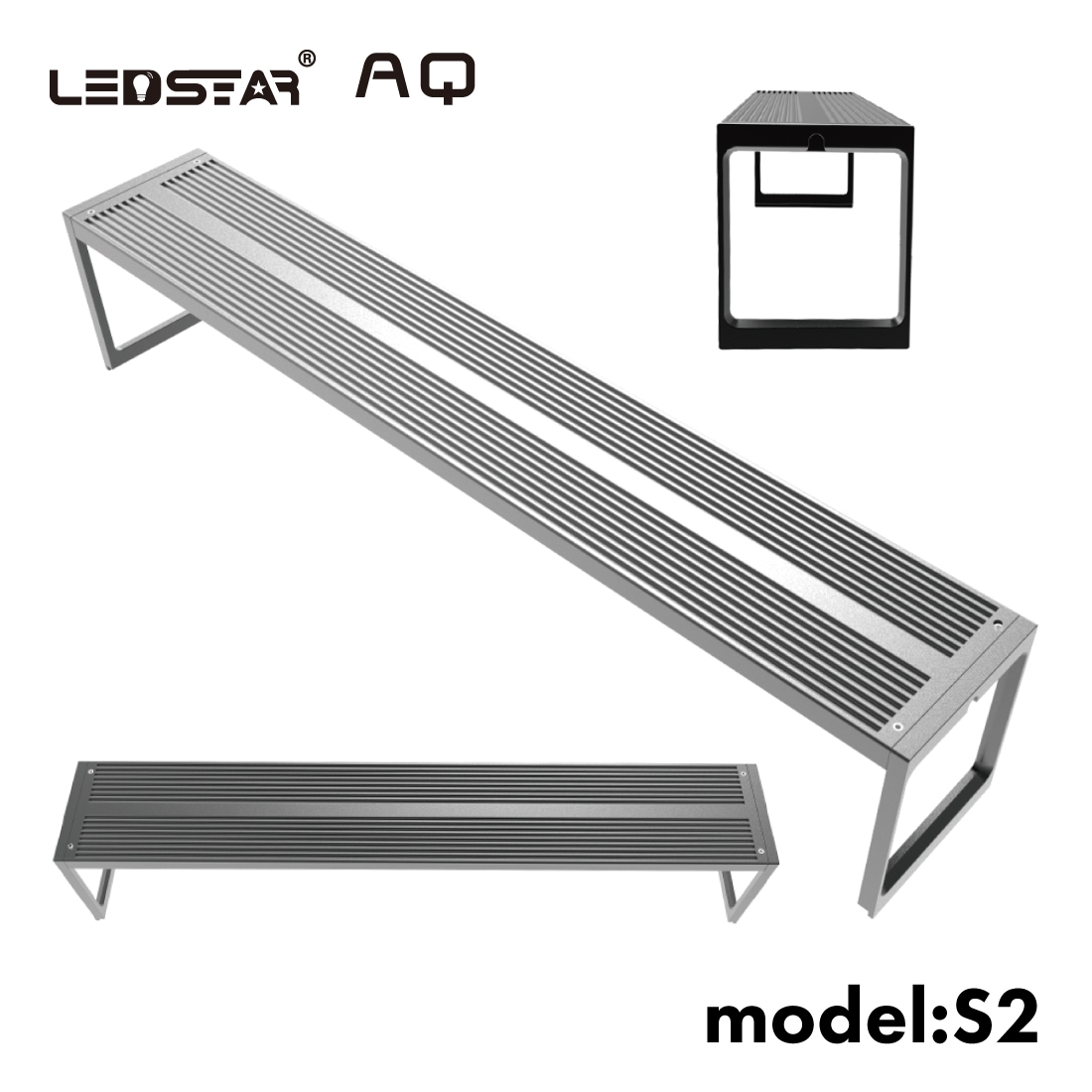 LEDSTAR モデルS2 AQ-S30,45,60 水槽 LEDライト PSE認証 技適認証済 メーカー正規保証 正規代理店 アクアリウム ライト スマホ操作 水槽ライト パルダリウム led