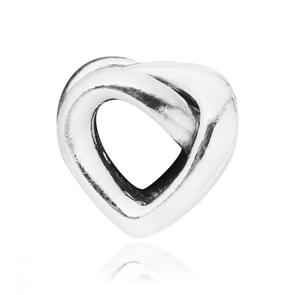 パン丼ラ ノーティッドハート シルバー チャーム 798081