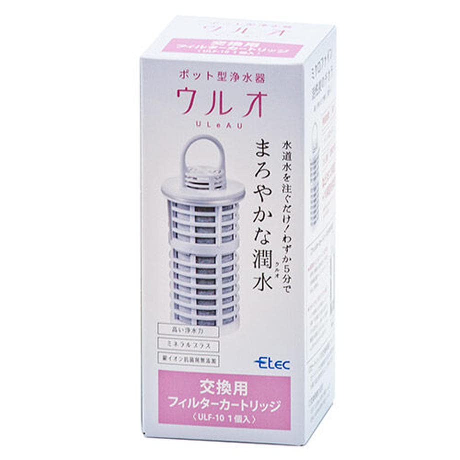 イーテック Etec ポット型浄水器 ULeAU/ウルオ 交換用フィルターカートリッジ 1本 正規品