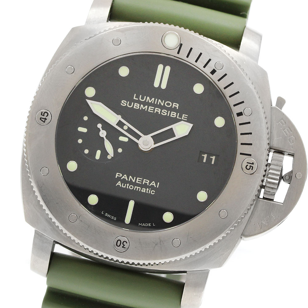 パネライ PANERAI PAM00305 ルミノール サブマーシブル 1950 3デイズ チタニオ デイト 自動巻き メンズ _960716【中古】