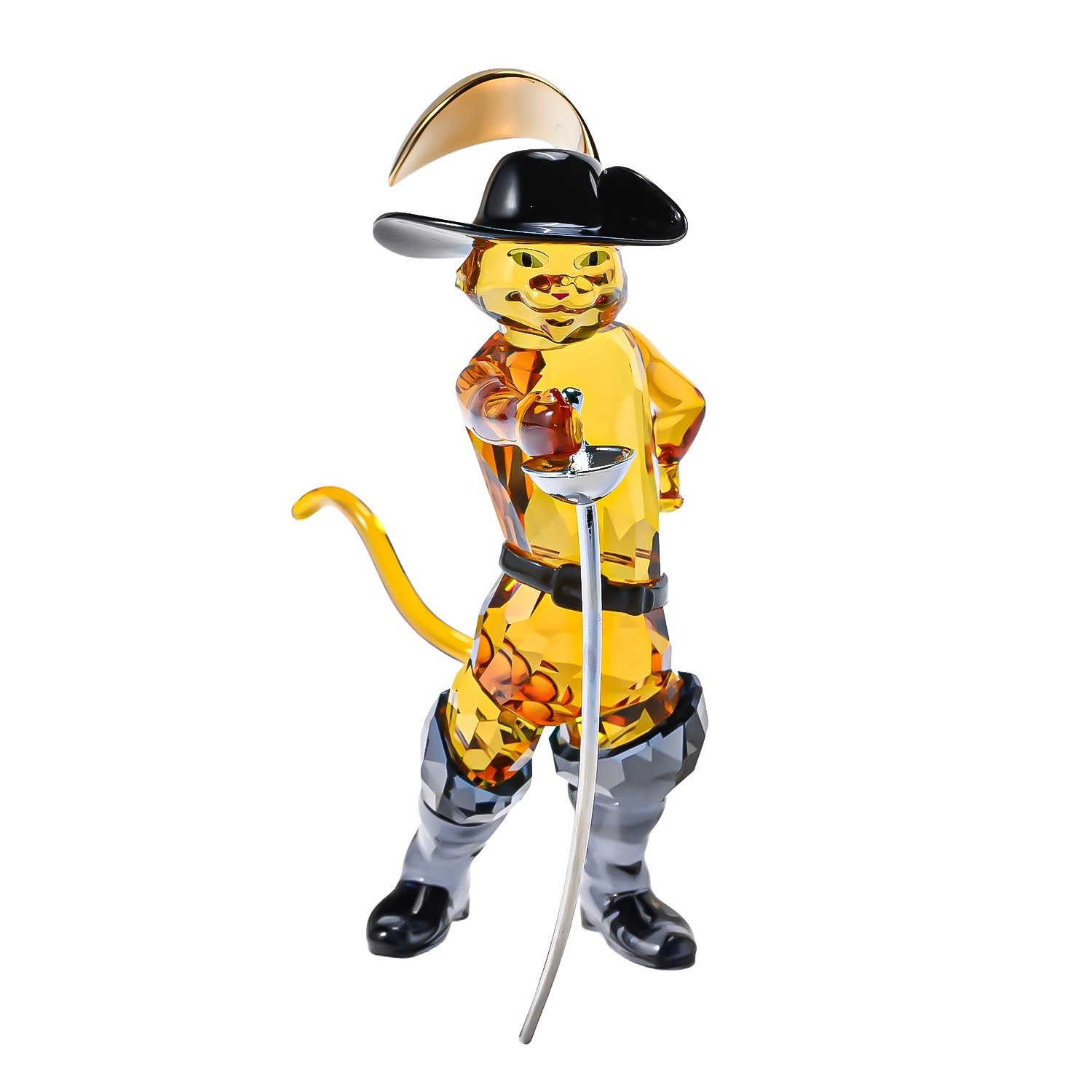 クリスタルフィギュア フィギュリン Shrek シュレック Puss in Boots 長靴を履いた猫 5720460 インテリア オブジェ 置物