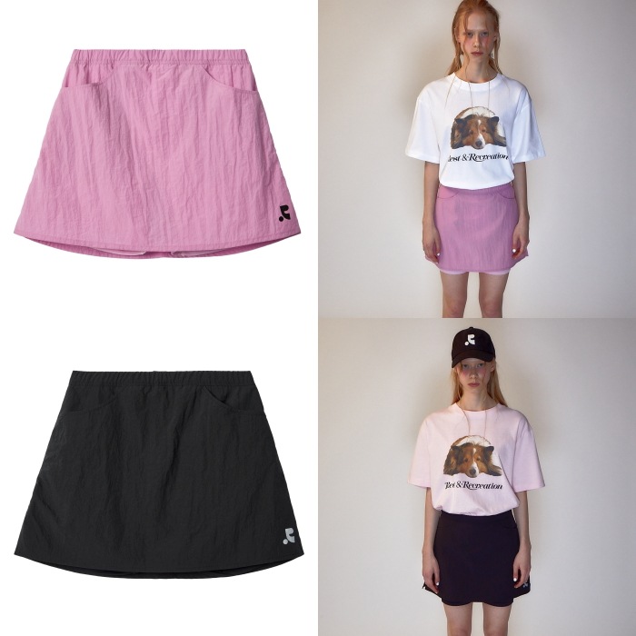 【REST & RECREATION】 RR NYLON SKIRT PANTS : 2COLORS