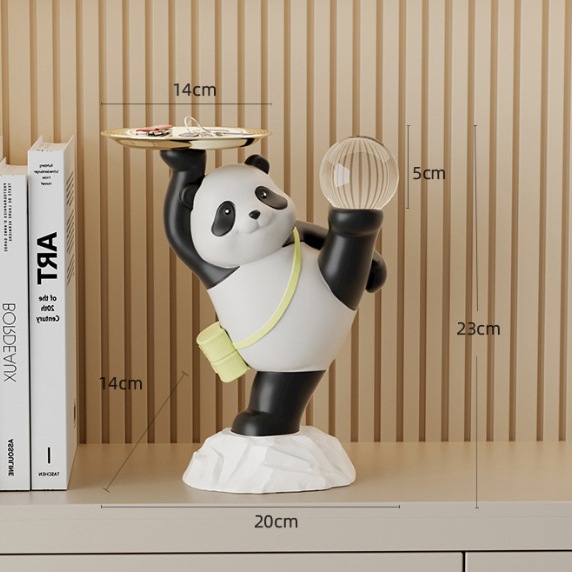 玄関収納 小物トレイ 鍵置き キースタンド 卓上収納 小物収納 パンダグッズ アクセサリー 小物置き