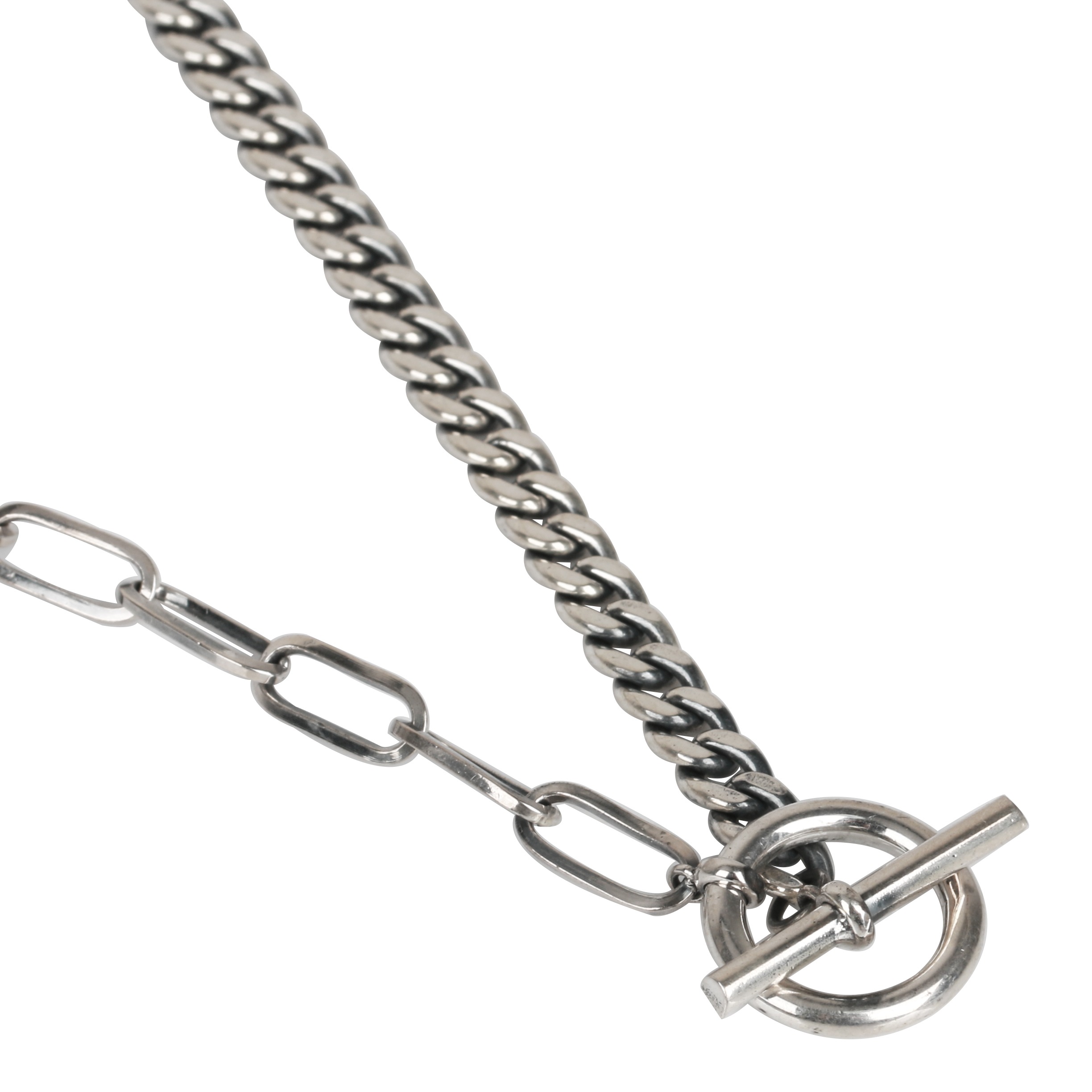 925 切り返しネックレス 喜平 [ns096]