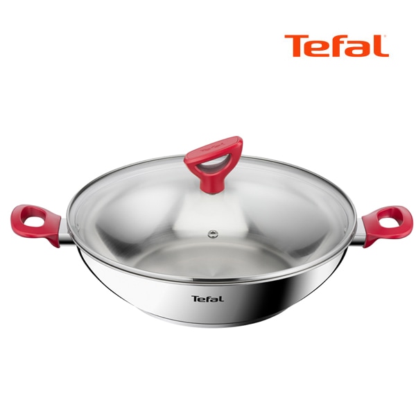 T-fal エディション レッド インダクション パーティーウォック 30cm