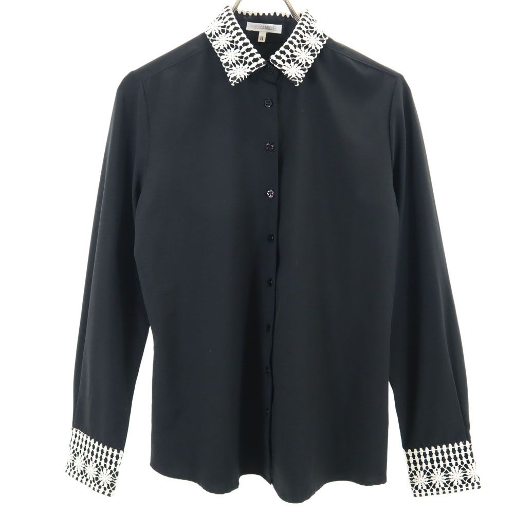 長袖 シャツ 2 黒 レディース