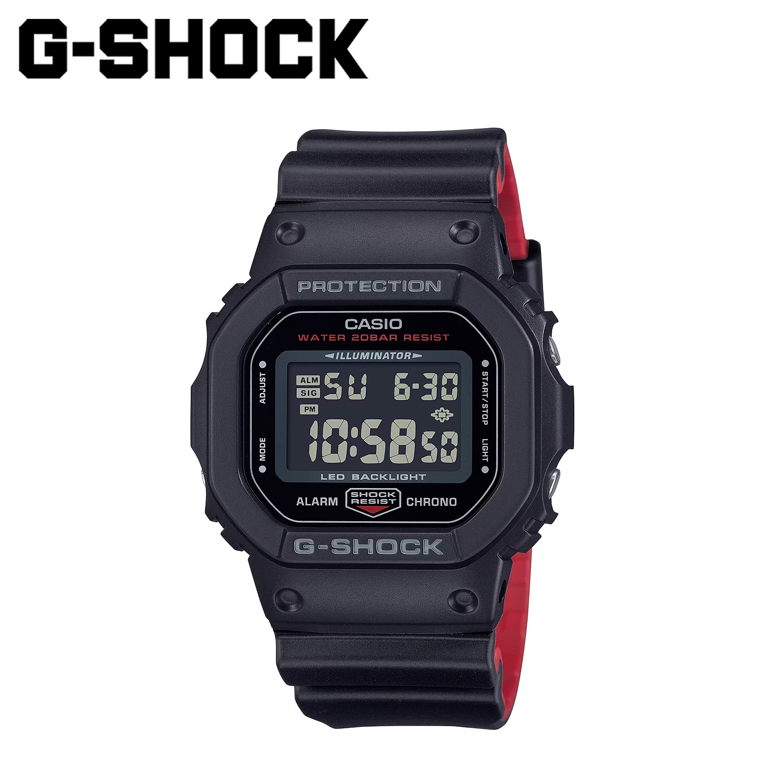 G-SHOCK 5600 腕時計 DW-5600UHR-1JF ジーショック Gショック G-ショック メンズ レディース ブラック 黒