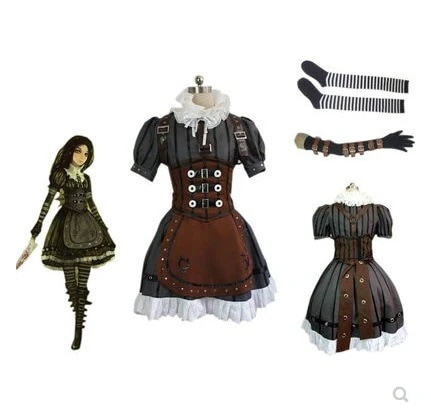 高品質 アリスのクレイジーリターンスチームコスチュームコスプレスーツ