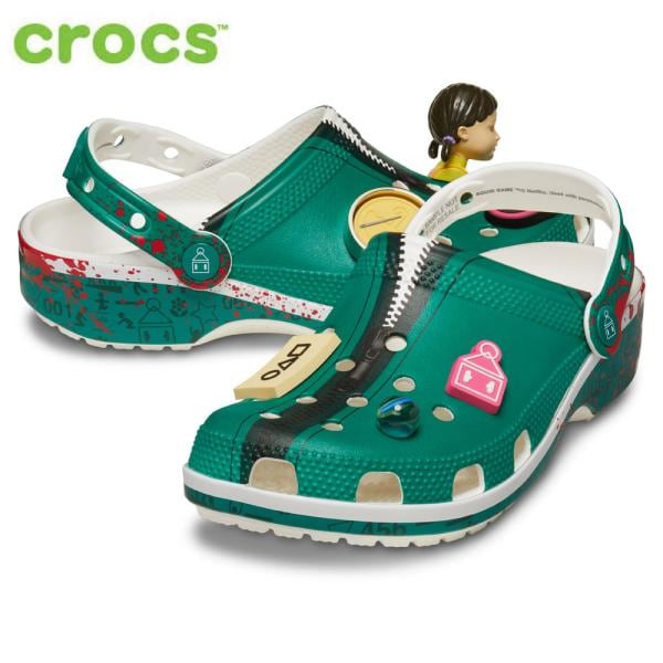 クロックス イカゲーム クラシック クロッグ crocs SQUID GAME CLASSIC CLOG 210224 MULTI メンズ サンダル 軽量 8,030円