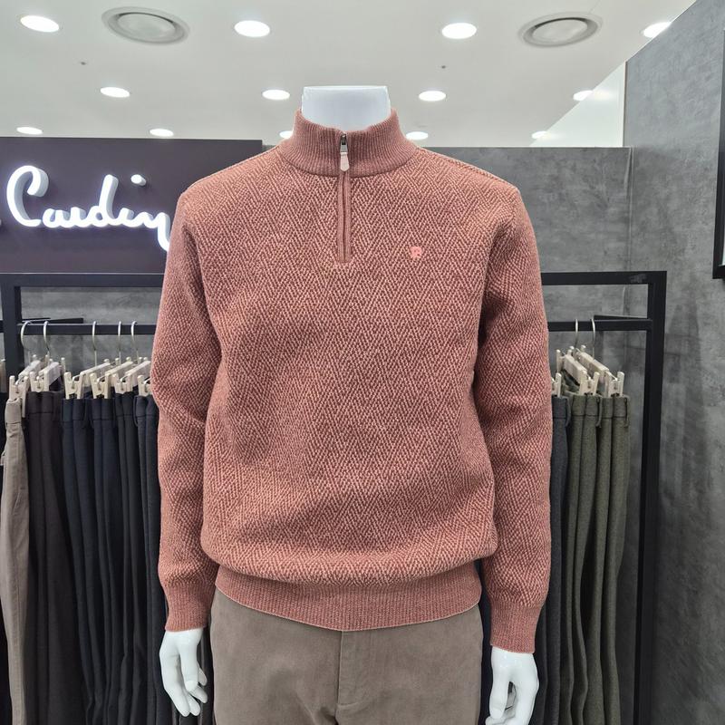 ジオメトリックシェニールジップアップQKR4316-76