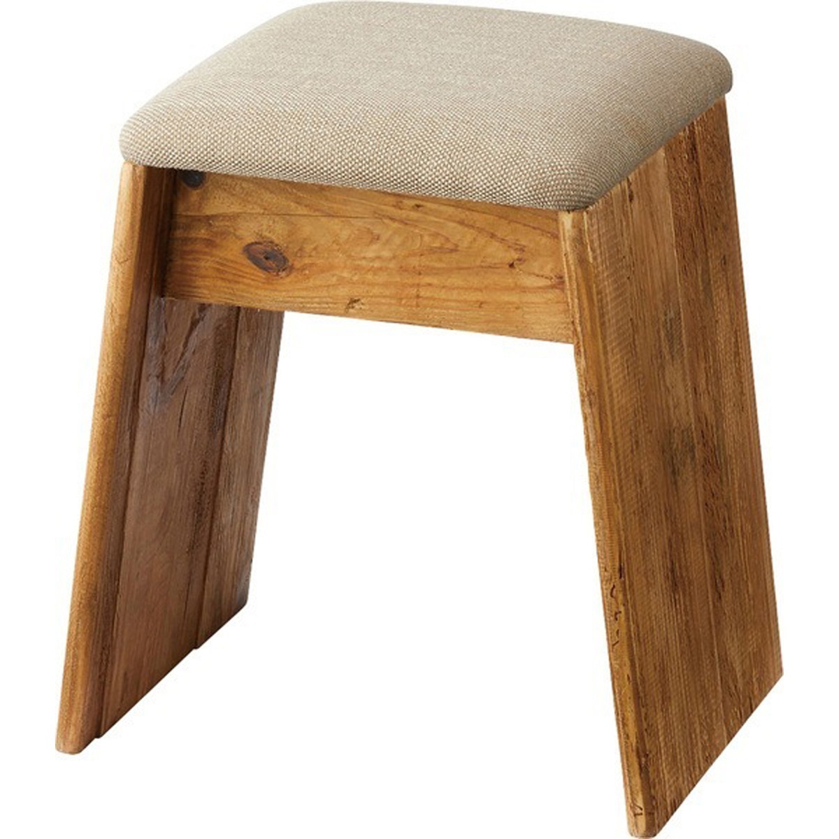 スツール HIT-201BE HIT-201GY サイド 簡易テーブル 軽量 玄関 ソファサイド コンパクト シンプル ナチュラル 古材 ファブリック ベージュ グレー