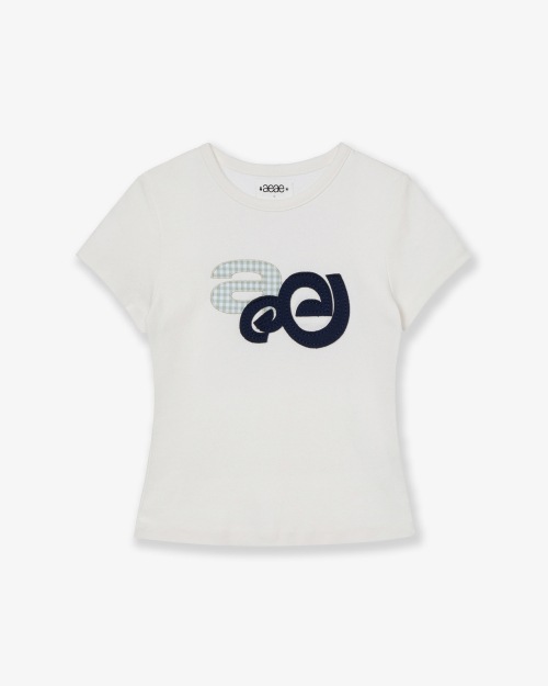 【AEAE】 APPLIQUE LOGO TEE [WHITE] 正規品