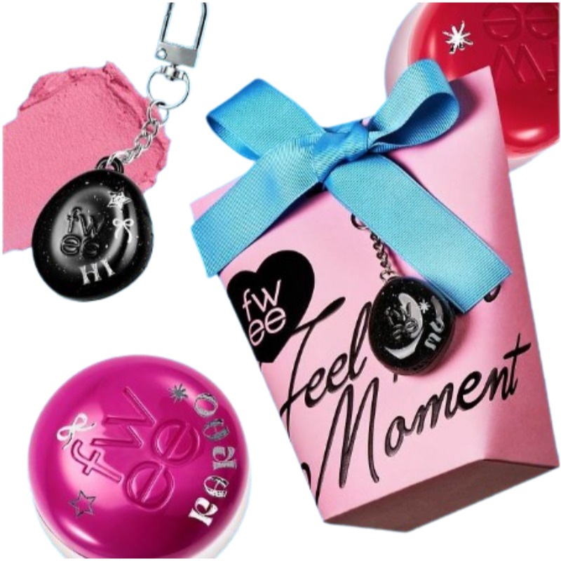 [1+1]リップアンドチークブラーリープリンポット 2個 + キーホルダー+シール / 韓国コスメ