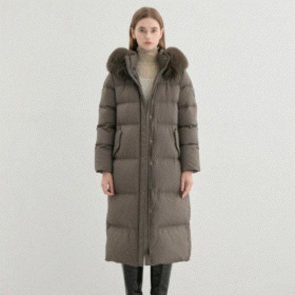 女性 Featherlight フォックスファー グラム ロングダウン YP4W5876