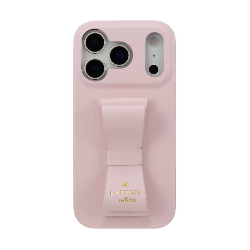 LANVIN en Bleu - Slim Wrap Case Stand ＆ Ring Ribbon for iPhone 17 Pro Sakura Pink　LBSPKSRIP2563P