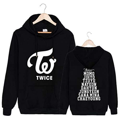 何でも揃う Merchandise Twice Kpop Twice BlackXL平行輸入品 Sweatshirt Nayeon Dahyun Sana Tzuyu Hoodie KPOP グッズ
