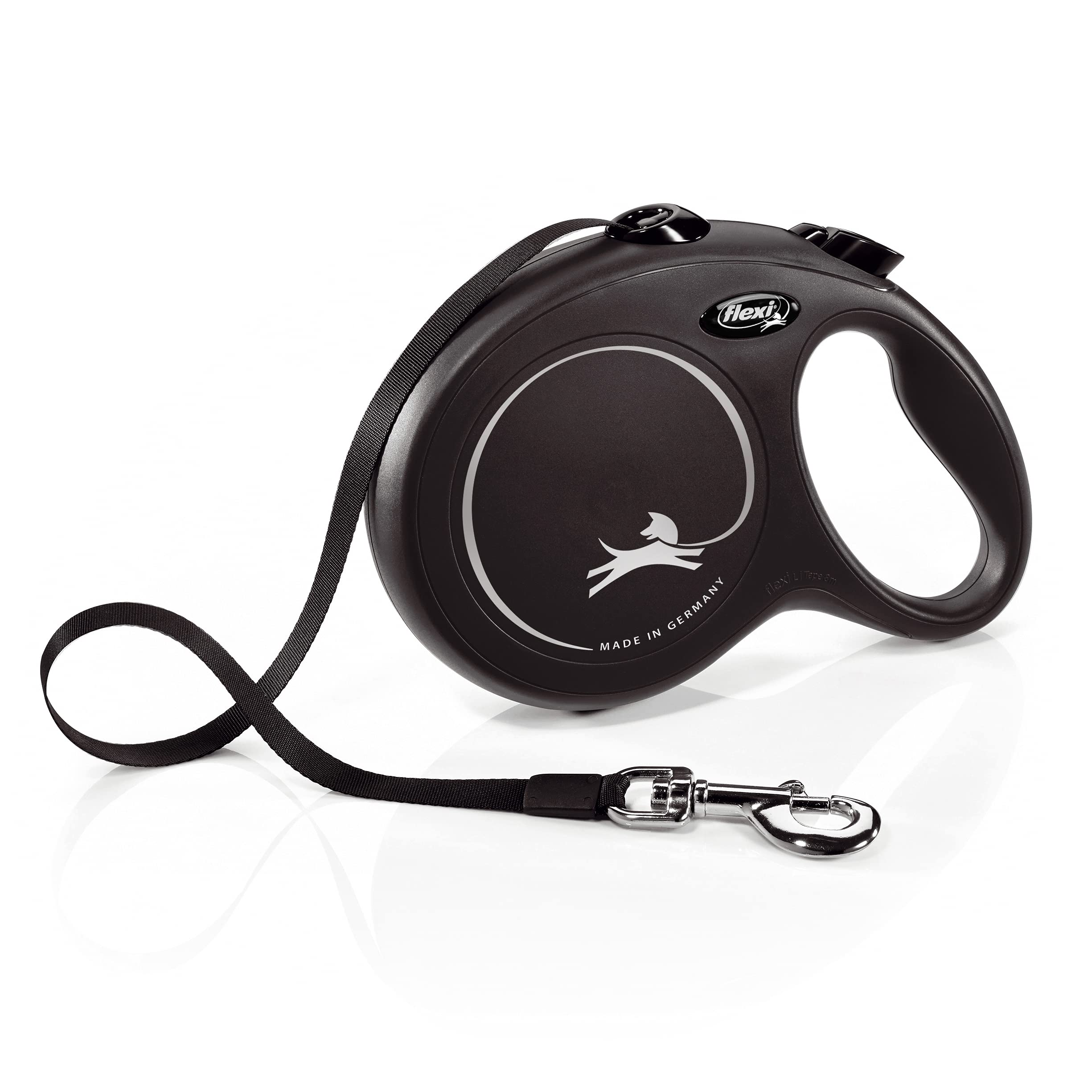 フレキシ (flexi) ニュークラシック テープ L(50kg未満) 8m ブラック [犬用リード]