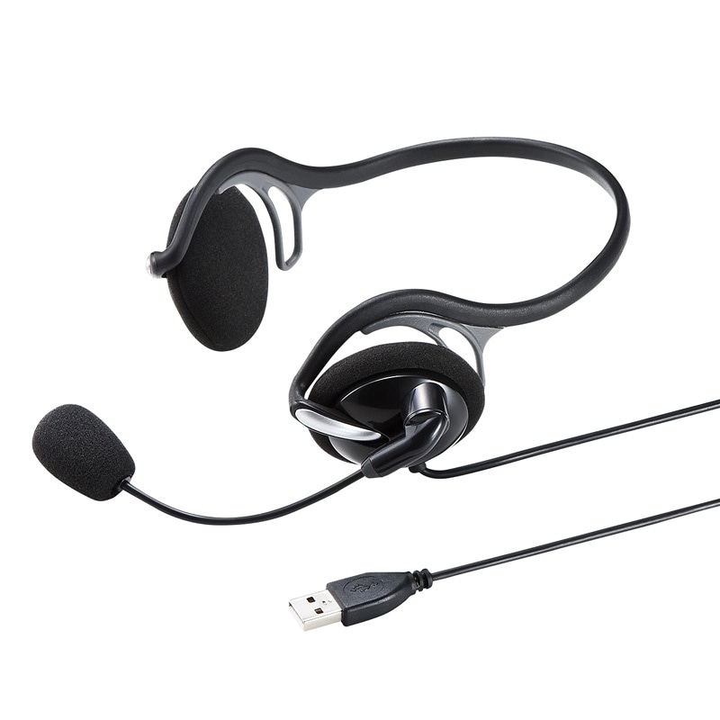 （まとめ買い）USBヘッドセット MM-HSU05BK [x3]