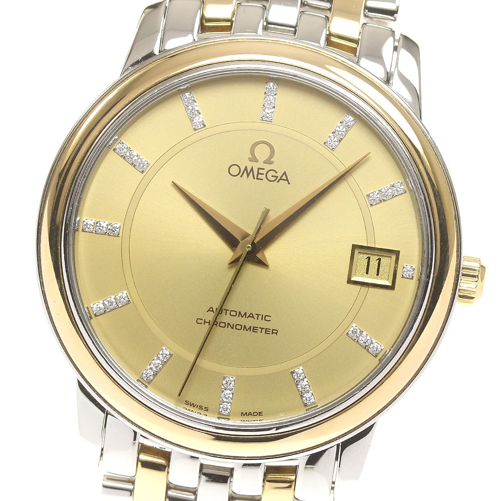 オメガ OMEGA デビル プレステージ デイト 自動巻き メンズ 良品 _825736【中古】