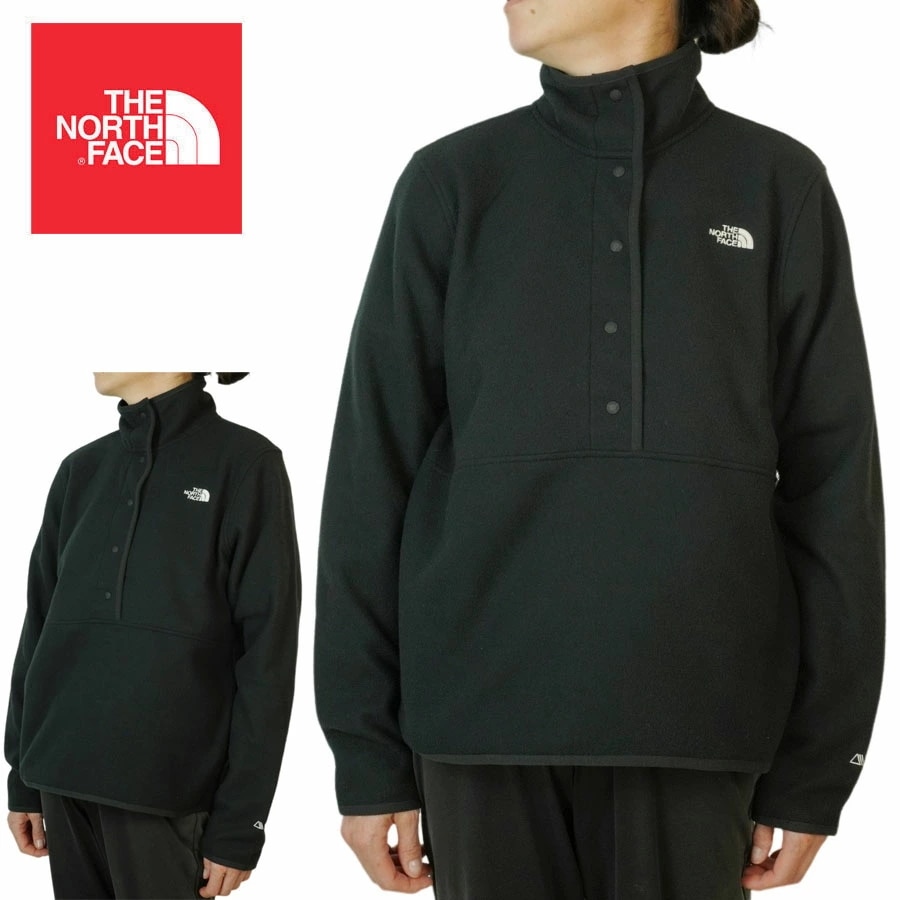 ノースフェイスTHE NORTH FACEレディース フリースW ALPINE 100 1/2 SNAPウィメンズ アルパイン スナップTNF BLAC