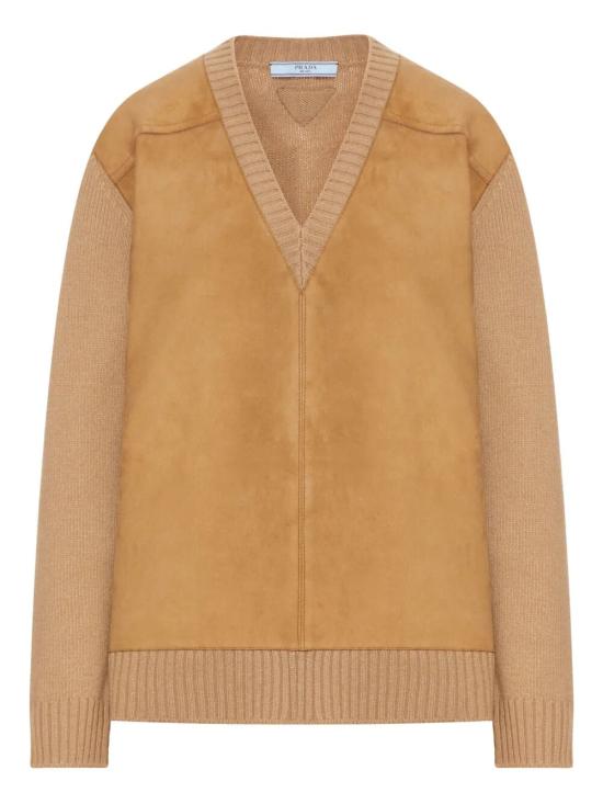 PRADA Women Sweater P24T2BSOOO 173P F0C59 CAMMELLO TABACCO