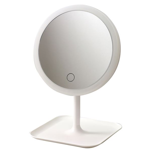 （まとめ） LEDライト付き卓上ミラー [x5セット] 6,587円