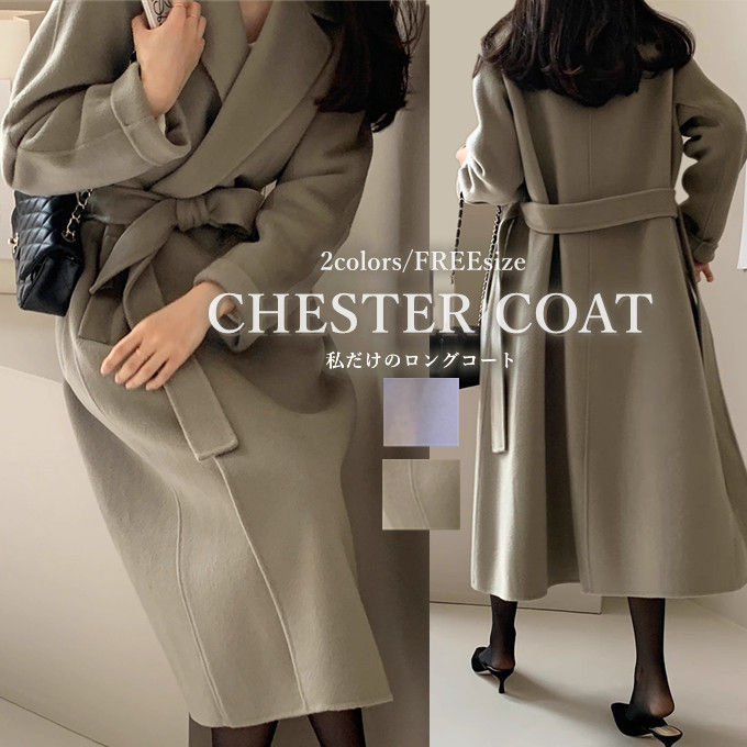 コート レディース アウター チェスターコート ビッグシルエット ロングコート 上着 羽織り 羽織 長袖 ビックカラーコート 大きいサイズ きれいめ 秋 冬 ロング丈 い 通勤 OL スーツ ドレス