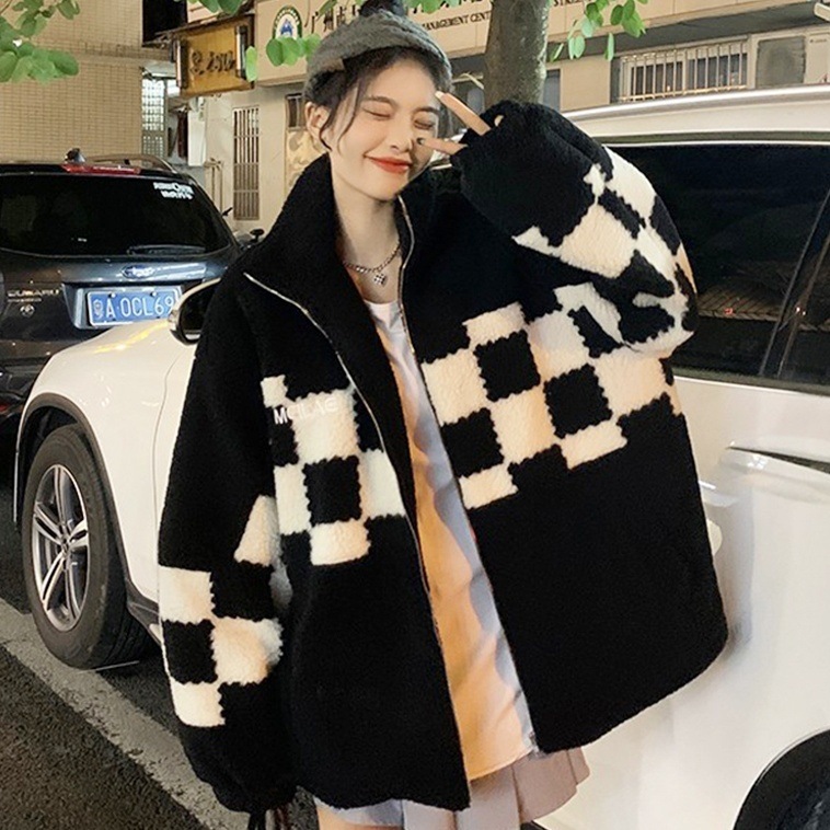 ウールコート アウター ジャケット 上着 長袖 もこもこ モコモコ ファスナー 前開き 厚手