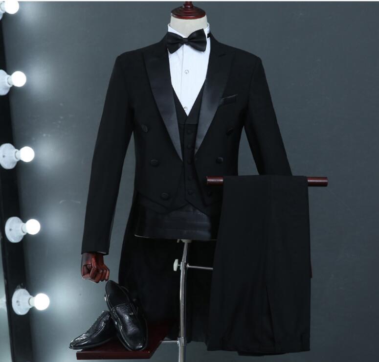 『目玉新商品』燕尾服 カジュアルスーツ 5点セットアップ おしゃれ 格好良い 韓国風 ビジネススーツ 演奏会 メンズファションドレス お兄系ー ジャケット 細身 ズボン 結婚式 フォーマル２