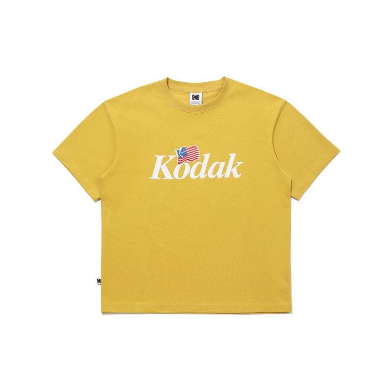 [公式] ゴールドモーメントロゴ半袖Tシャツ YELLOW