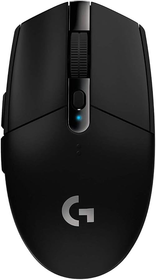 Logicool G ゲーミングマウス G304 LIGHTSPEED ワイヤレス ゲーミング マウス 軽量 99g HERO 12Kセンサー 6個プログラムボタン 250時間連続使用可能 ブラック