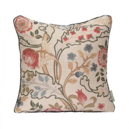 川島織物セルコン Morris Design Studio マリーイザベル 背当クッションカバー 45×45cm LL1725 R レッド