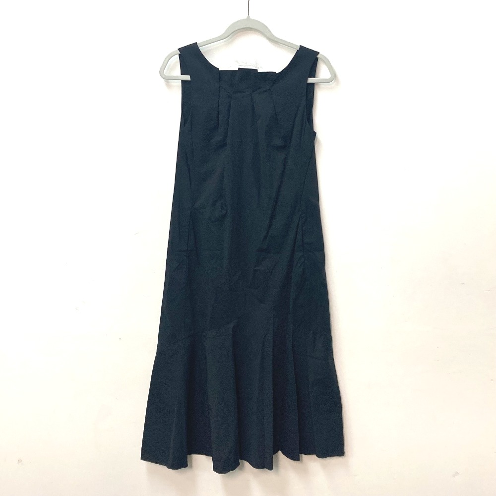 UN3D アンスリード ワンピース 522030300801 タックネック TUCK NECK OP 袖なし アパレル ノースリーブ コットン ブラック