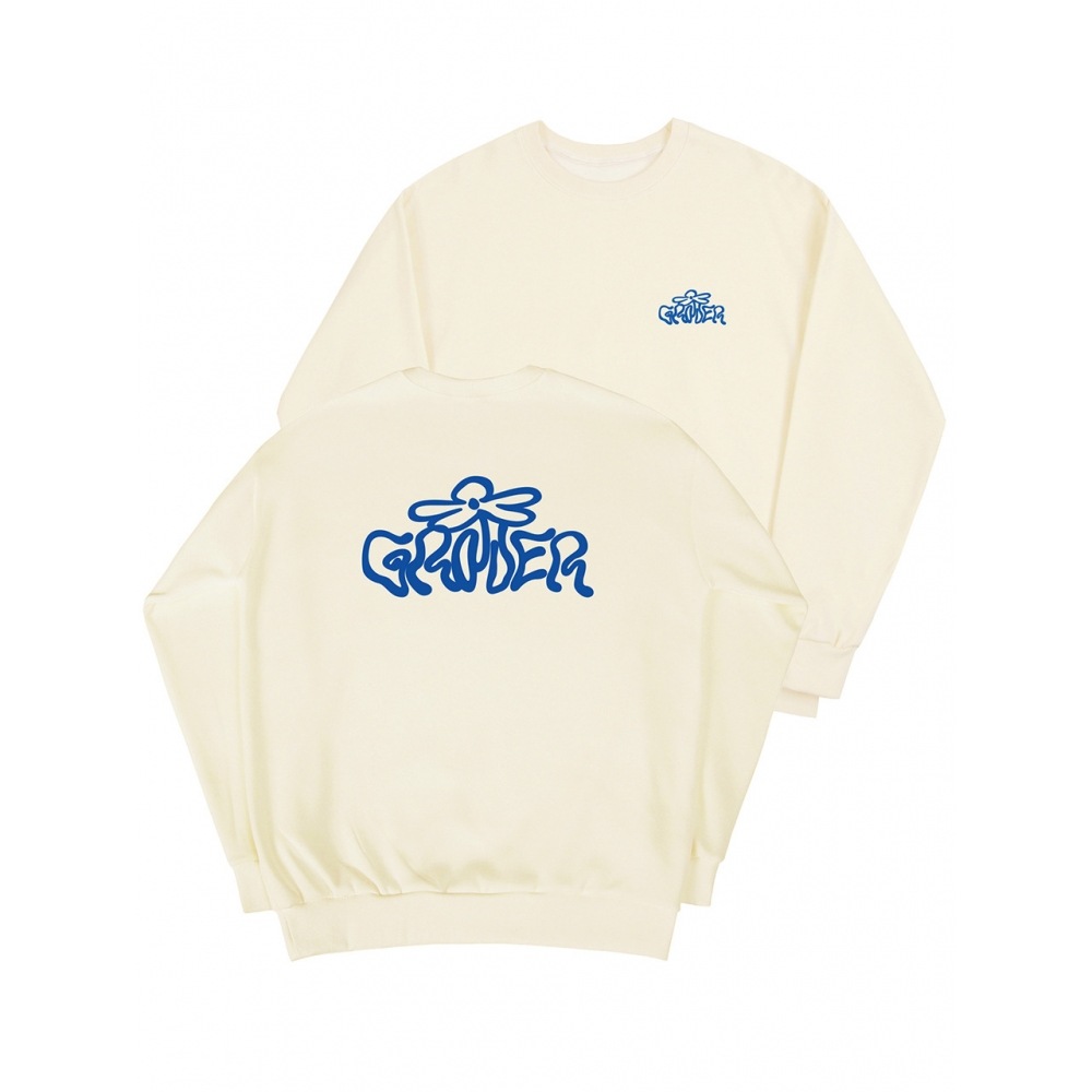 GRAVER ウェーブロゴフラワースウェットシャツクリーム 7,921円