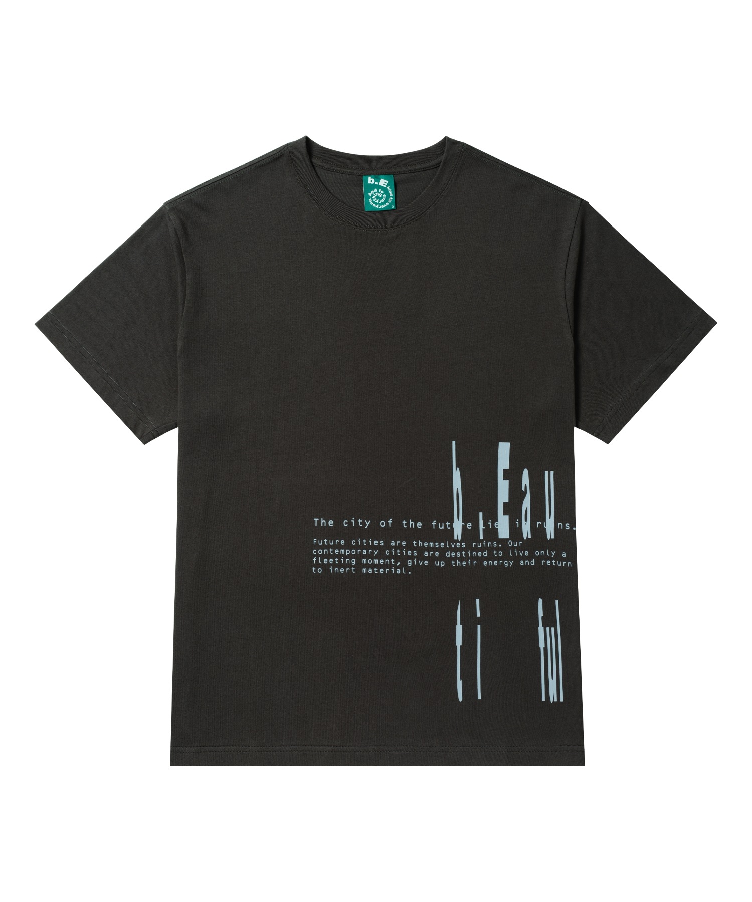 【SANSANGEAR】 SAN SAN X b.E HAIKYO T-SHIRTS : CHARCOAL