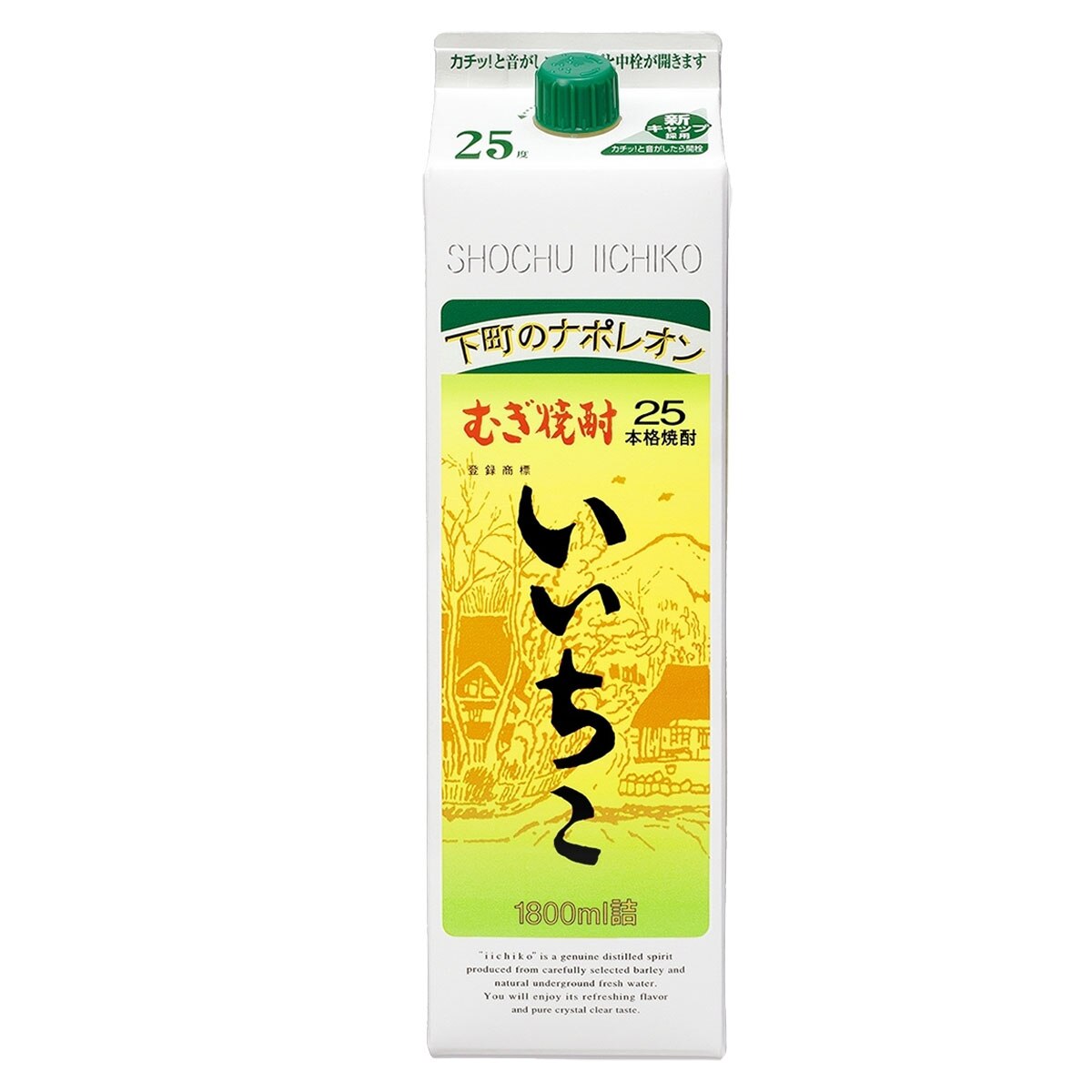 麦焼酎 25度 1.8L (1800ml) パック 6本入 2ケース(12本)