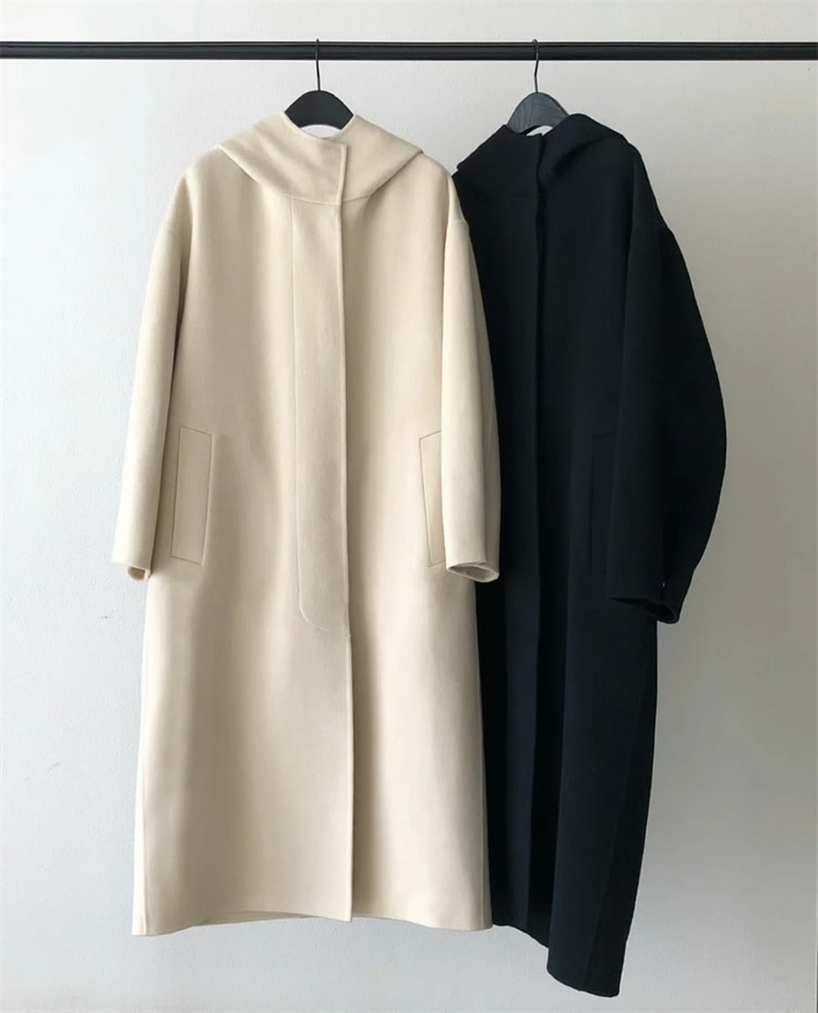 激安セール フード付き コート スリム 気質 大人気 カジュアル ギャザリング 単体ボタン ロング ファーコート