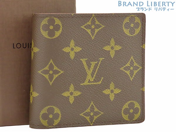 新古品ルイヴィトンモノグラムポルトフォイユマルコ二つ折り財布M61675
