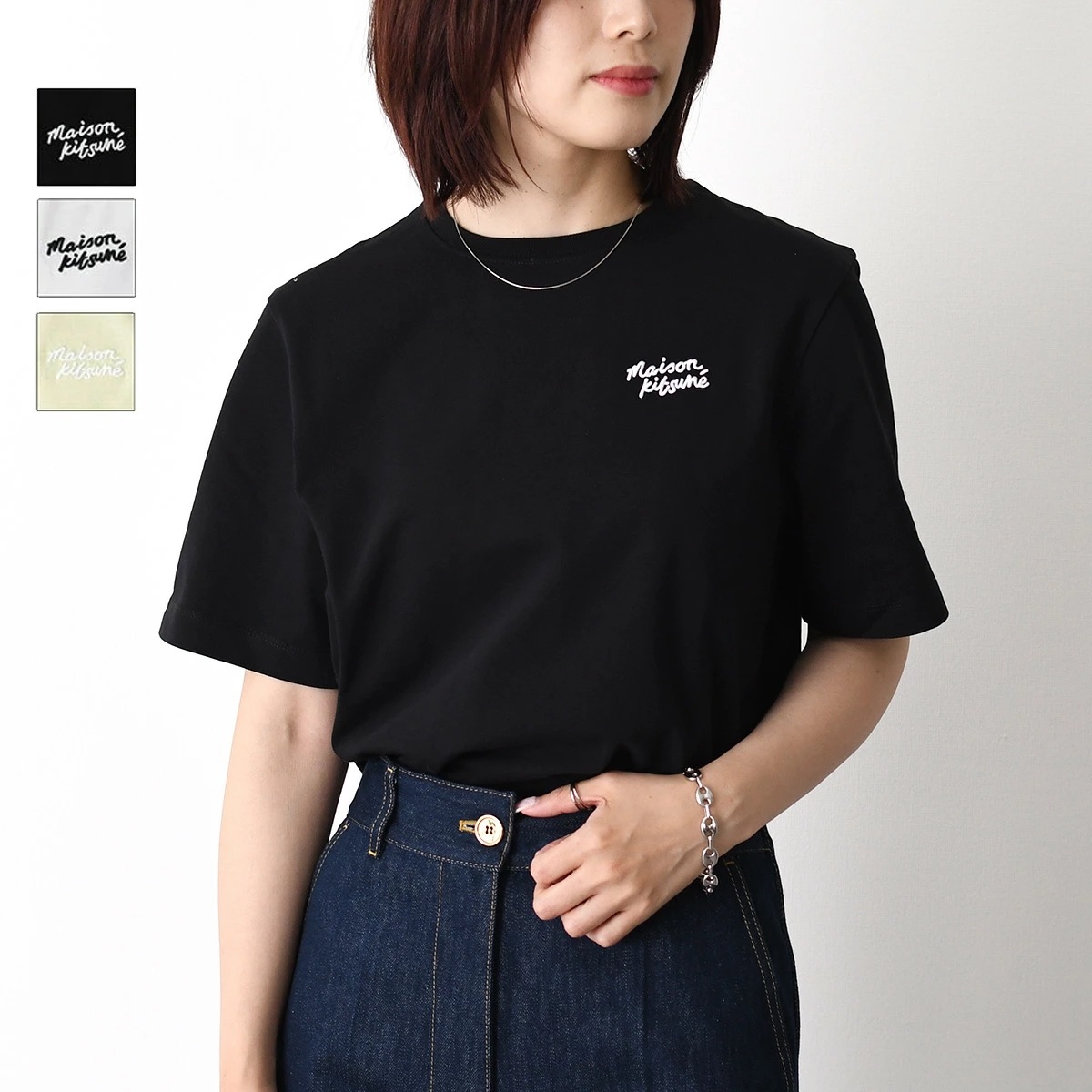 Tシャツ トップス ハンドライティング コンフォート PW00114 KJ0119 レディース グリーン