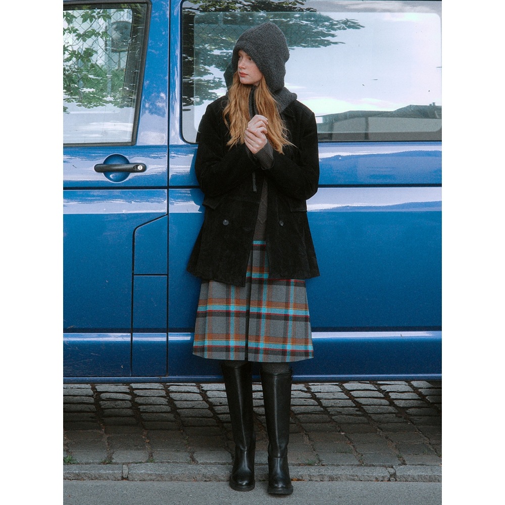 AND YOU FENCHURCH Aラインミディスカート（グレーチェック）