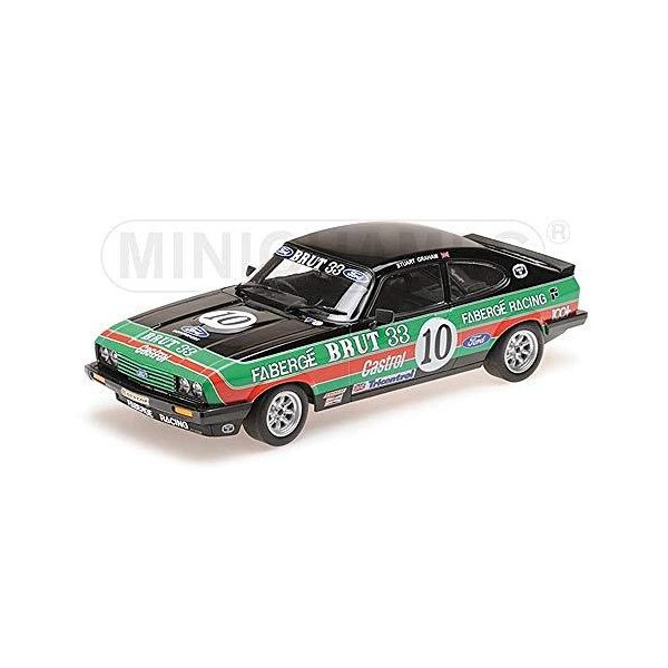 Minichamps 155798610 1:18 Ford Capri 3,0-Faberg Racing, Noir/Vertgreen/Rouge 並行輸入品