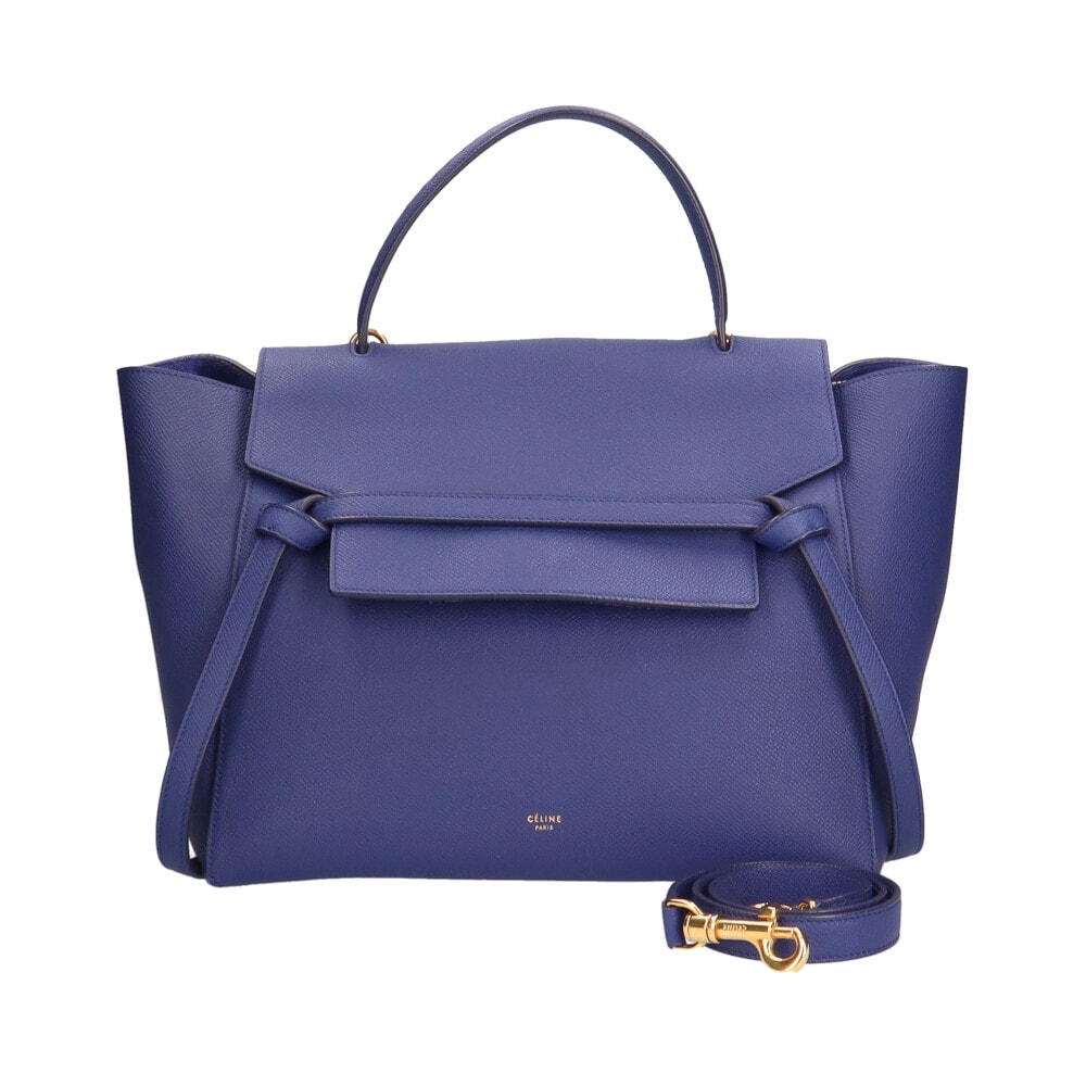 セリーヌ CELINE ベルトバッグ ハンドバッグ カーフ レディース 中古